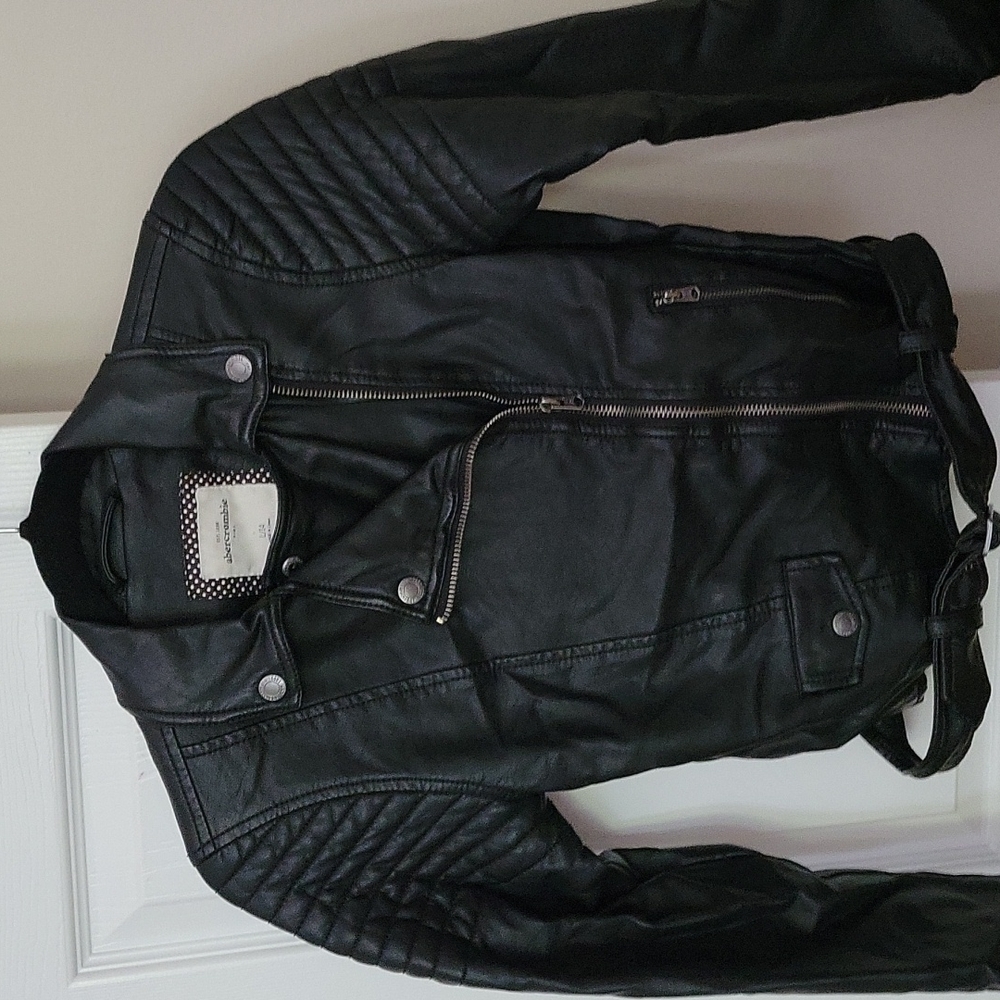 Girls Faux Leather Motorcycle Jacket